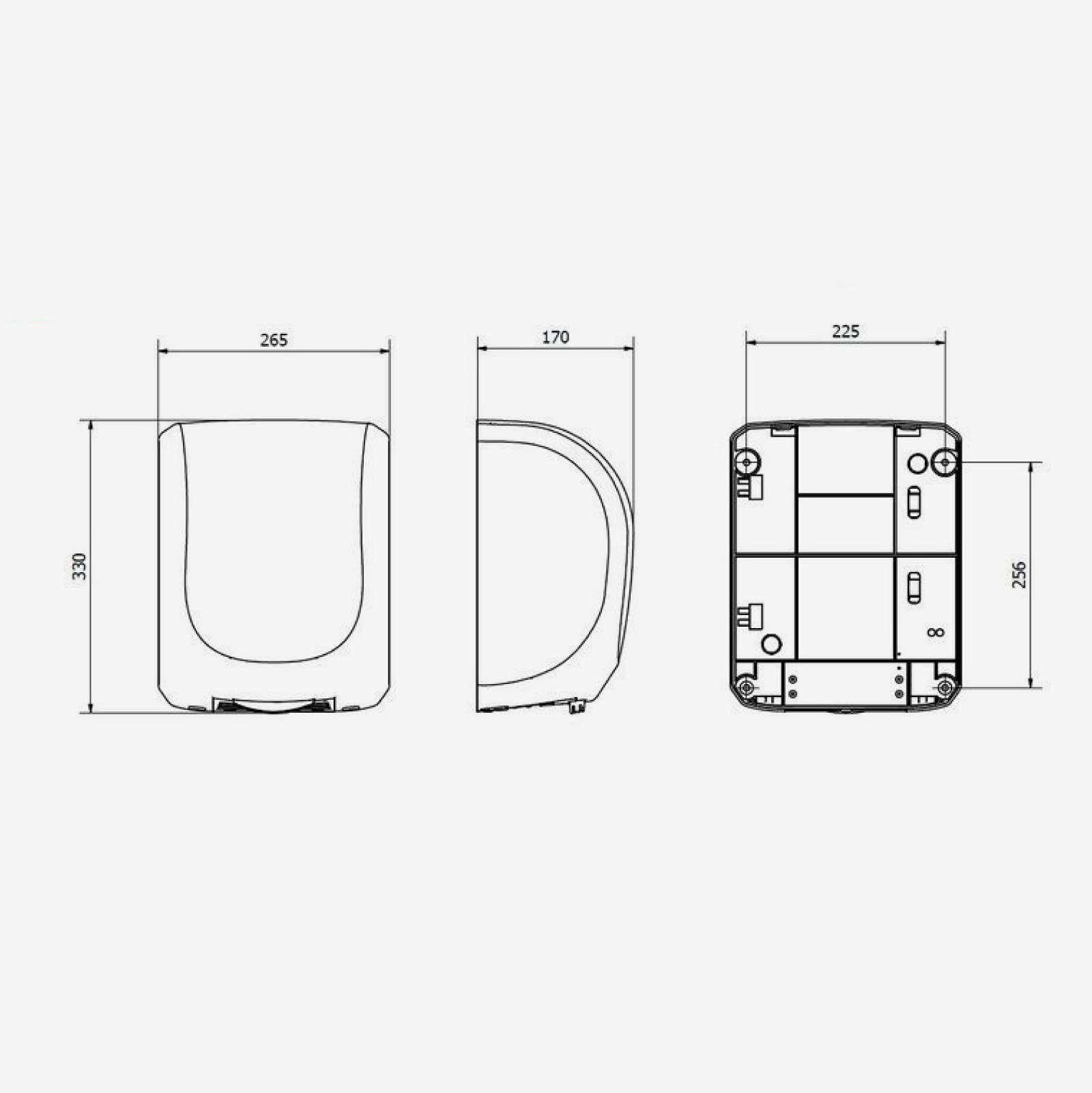 Asciugamani Jofel 1400W Automatico | Asciuga In 10 Secondi | Filtro HEPA | Nero Opaco