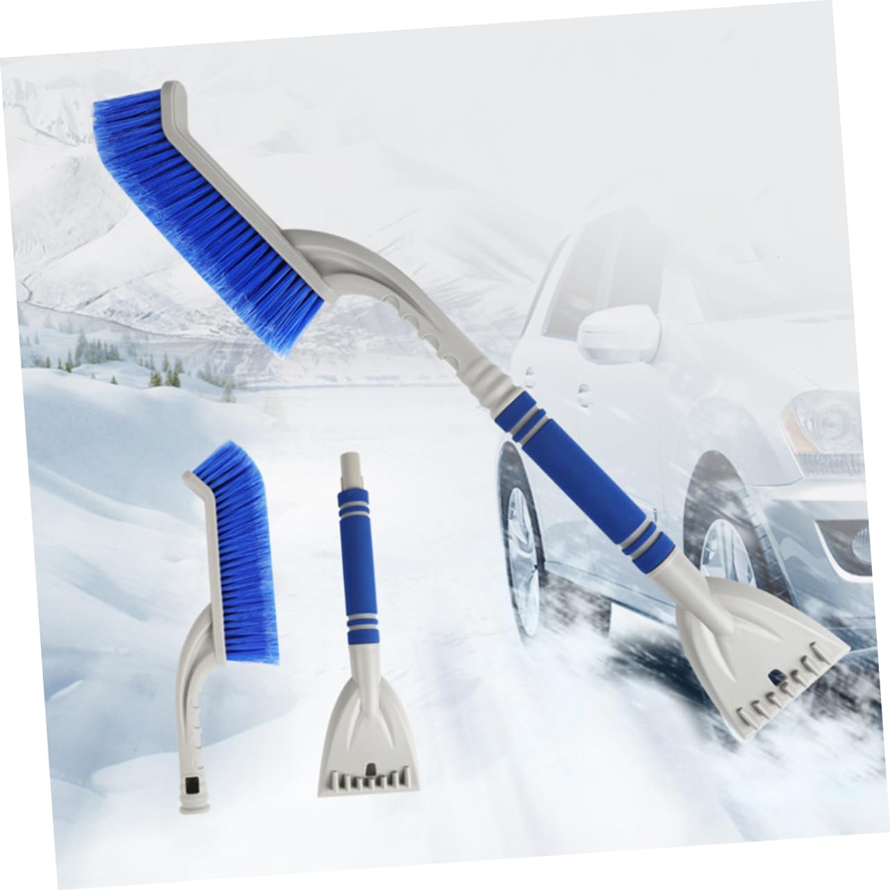 Outil Électrique Déneigement Voiture - Grattoir à Neige & Givre Avec Batterie USB - Design Ergonomique