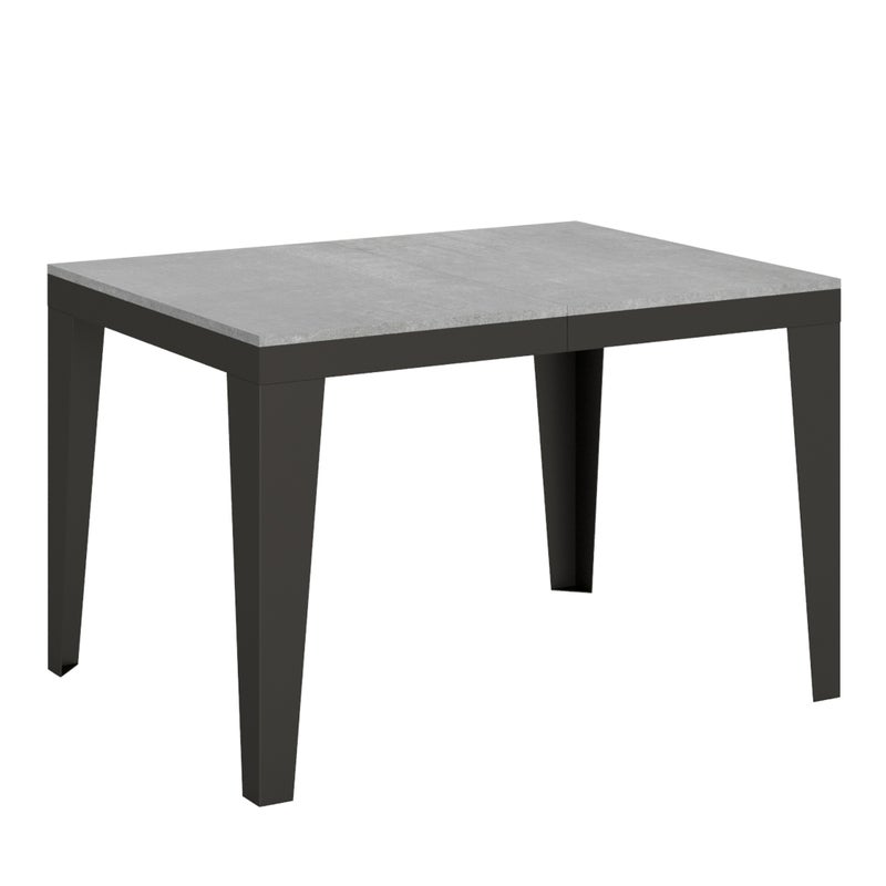 Stół rozkładany 90x120/380 cm Flame Evolution Cement rama Antracyt