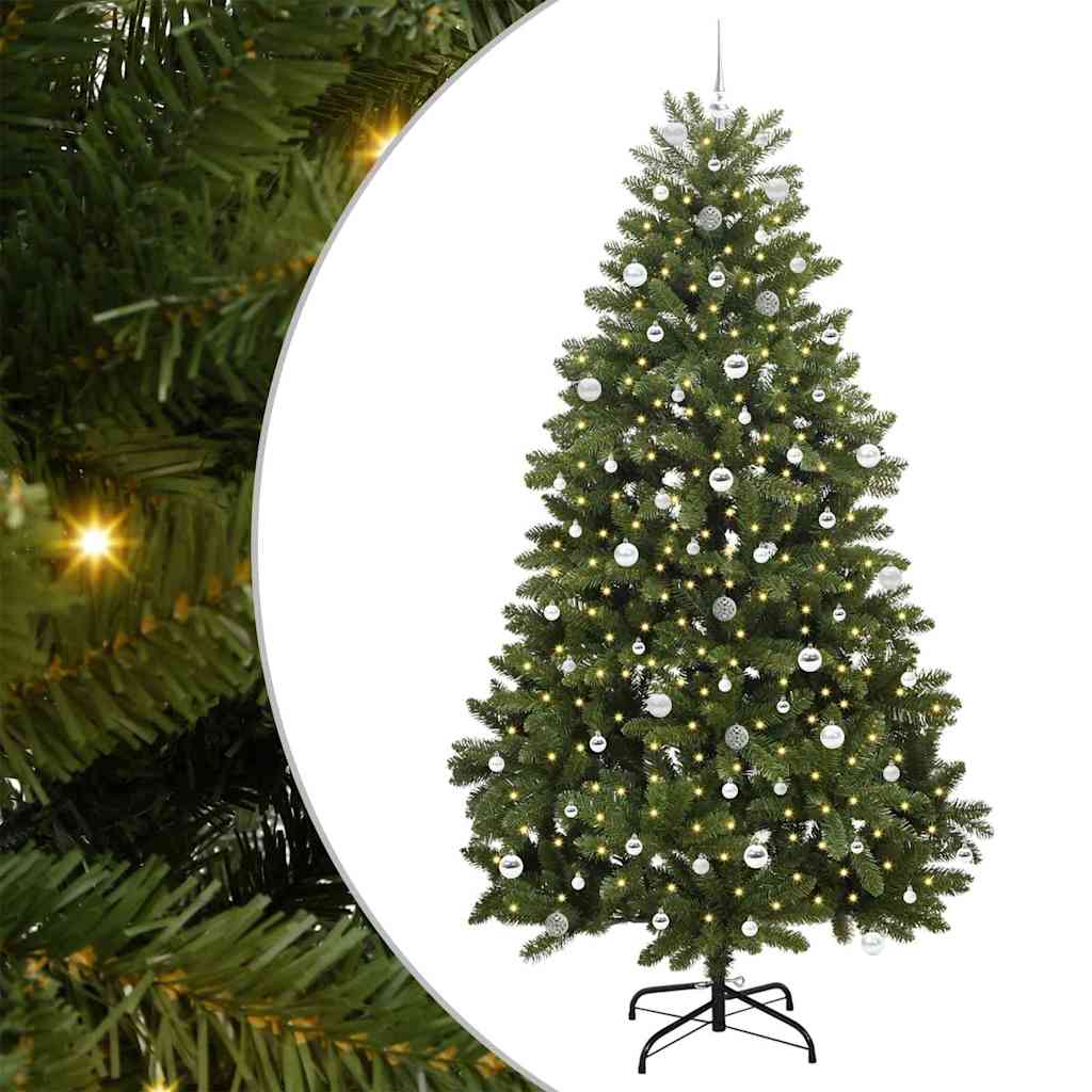 Sztuczna choinka Ze LED Lights Zielony 240 cm PVC i Metal