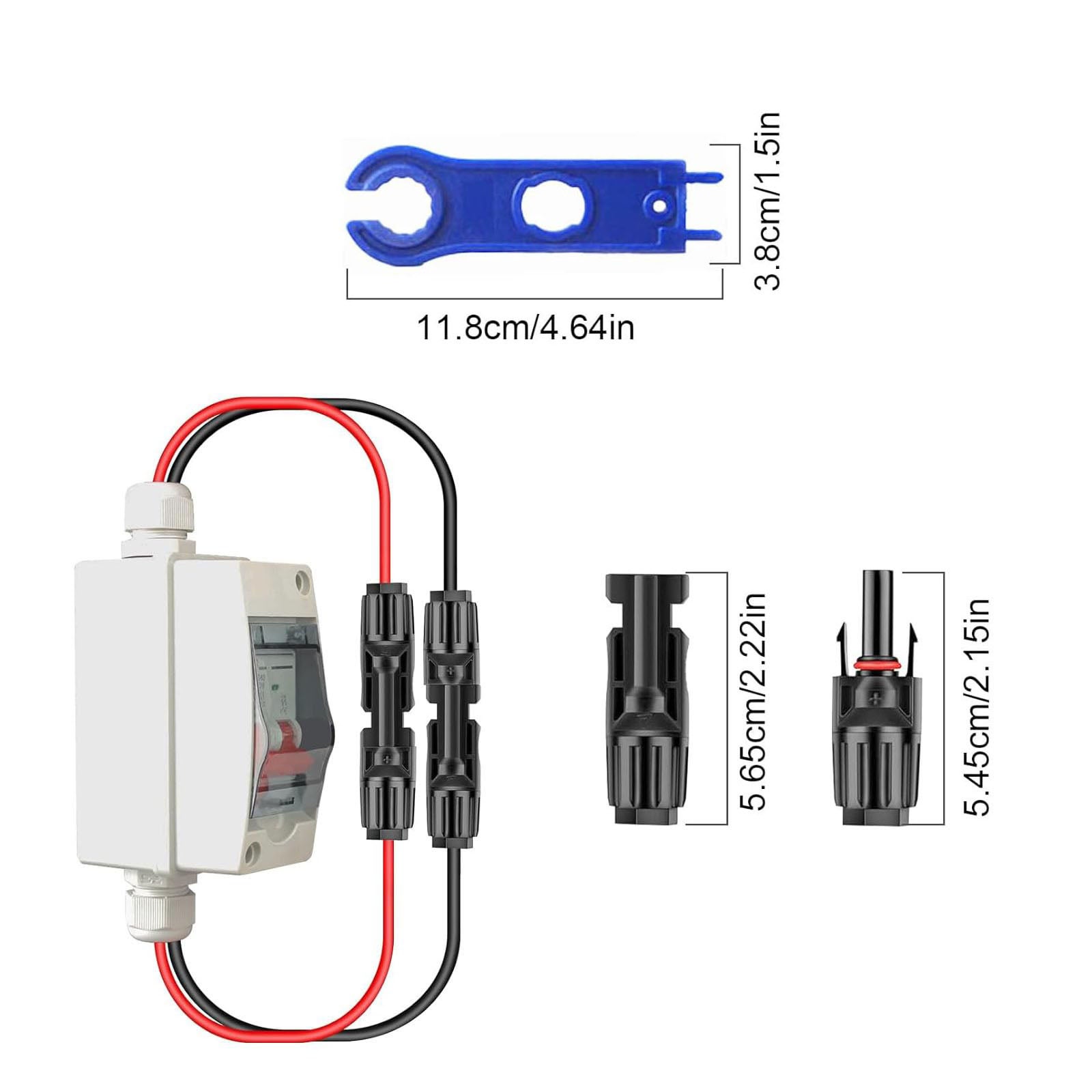 Interruttore automatico CC, mini interruttore automatico CC 500 V 2P