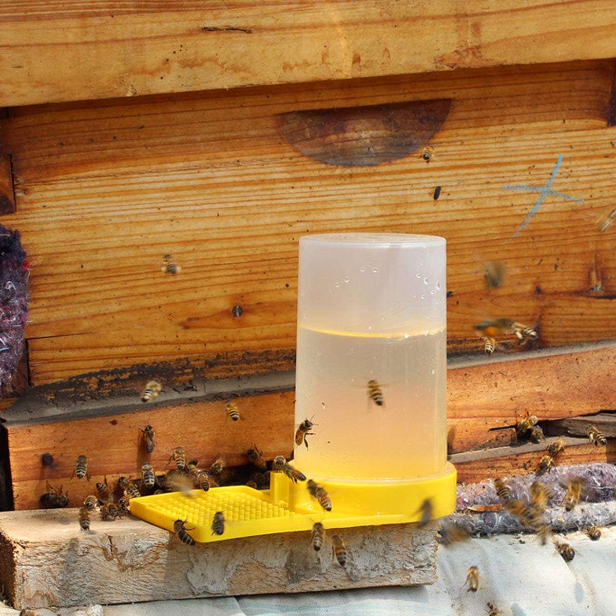 Distributeur D'eau pour Abeilles, 3 Pièces Abeilles D'entrée Alimentation Plastique Entrée Nid Abeille Abeille Ruche Entrée Nourrisseur pour Abeilles - 4