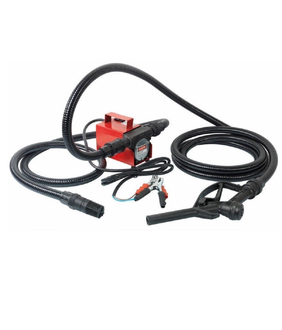 Trade Shop - Kit Pompa Gasolio 12v Travaso Autoadescante Con Tubi Raccordi Pistol Prkg12v - - 3