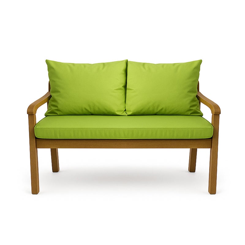 Poduszka ogrodowa na ławkę 100x50x50cm poduszka na meble ogrodowe limonka, poduszka na balkon taras, poducha ogrodowa na huśtawkę