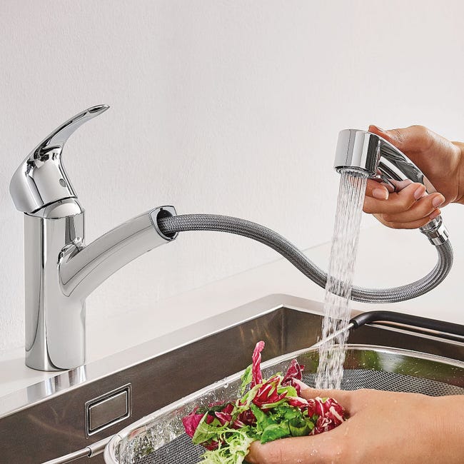 Ducha Empotrada Roca Grifería Grohe Eurosmart Monomando Para