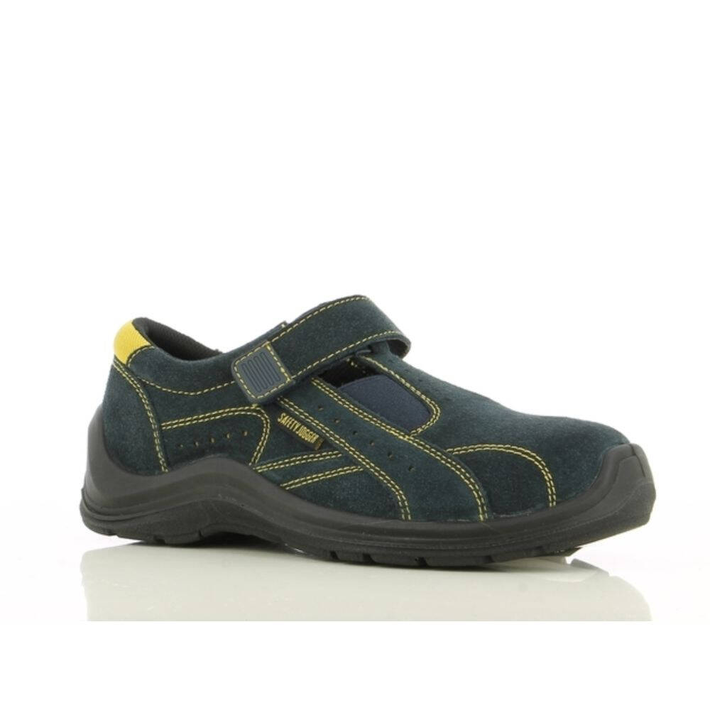 SAFETOE Sandales De Sécurité 7518 En Daim Et Cuir - S1P Antistatique, Semelle Antidérapante, Mémoire De Forme