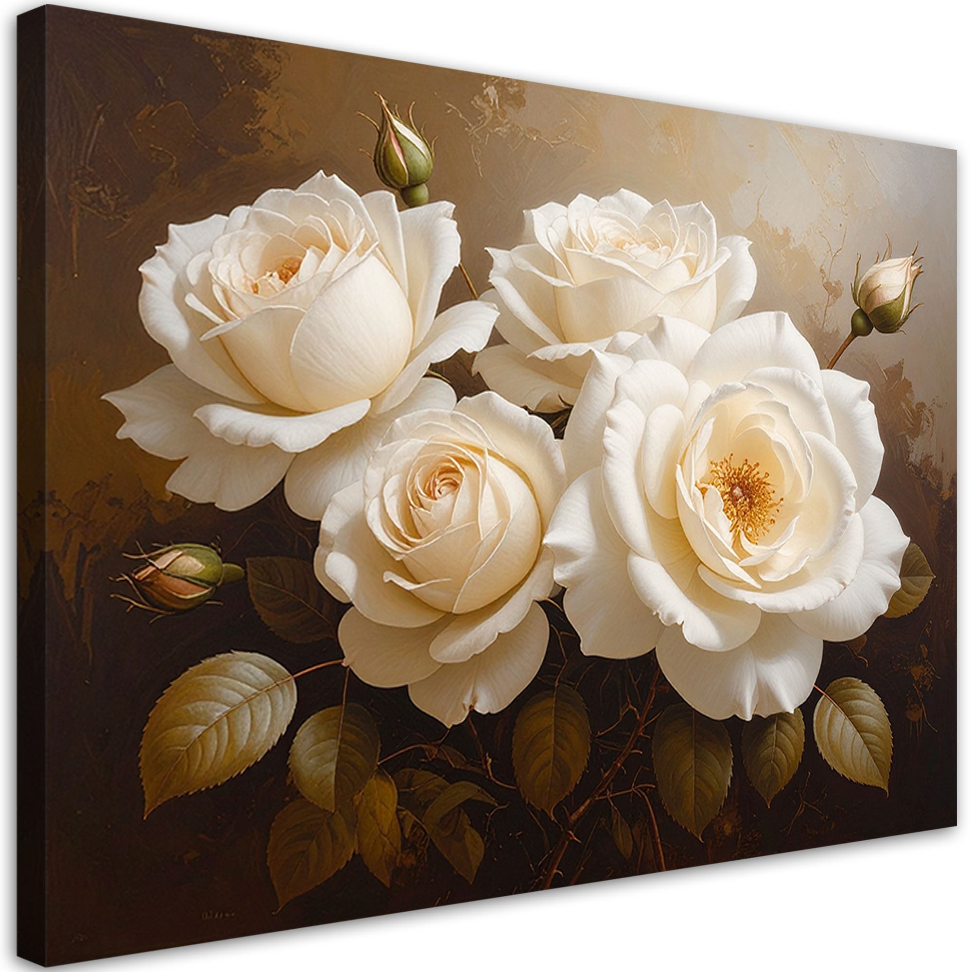 Kit Nappe à Broder 80x80 Cm – Bouquets De Roses, Point De Croix, Coton