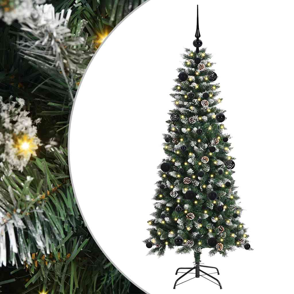 Sapin De Noël Artificiel Avec 150 Led Vert 150 Cm Pe Et Pvc