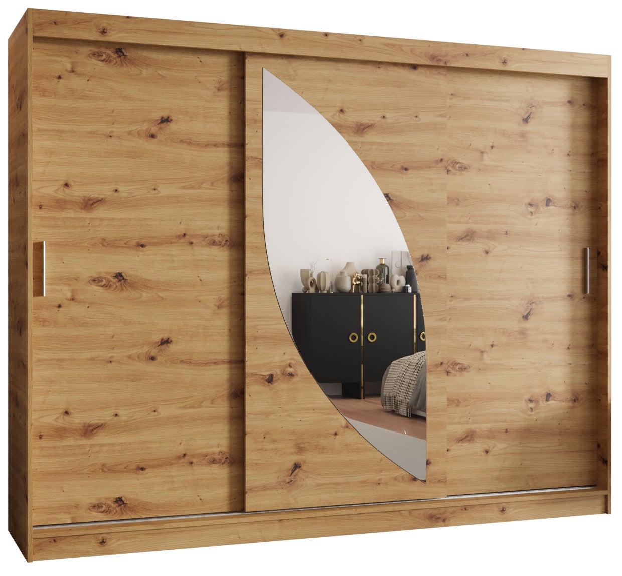 Szafa przesuwna garderoba MILO 250 x 62 x 200 cm Artisan - Abiks Meble