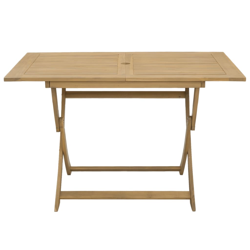 Table de jardin pliante en bois d'acacia massif 120x70x75 cm - 4
