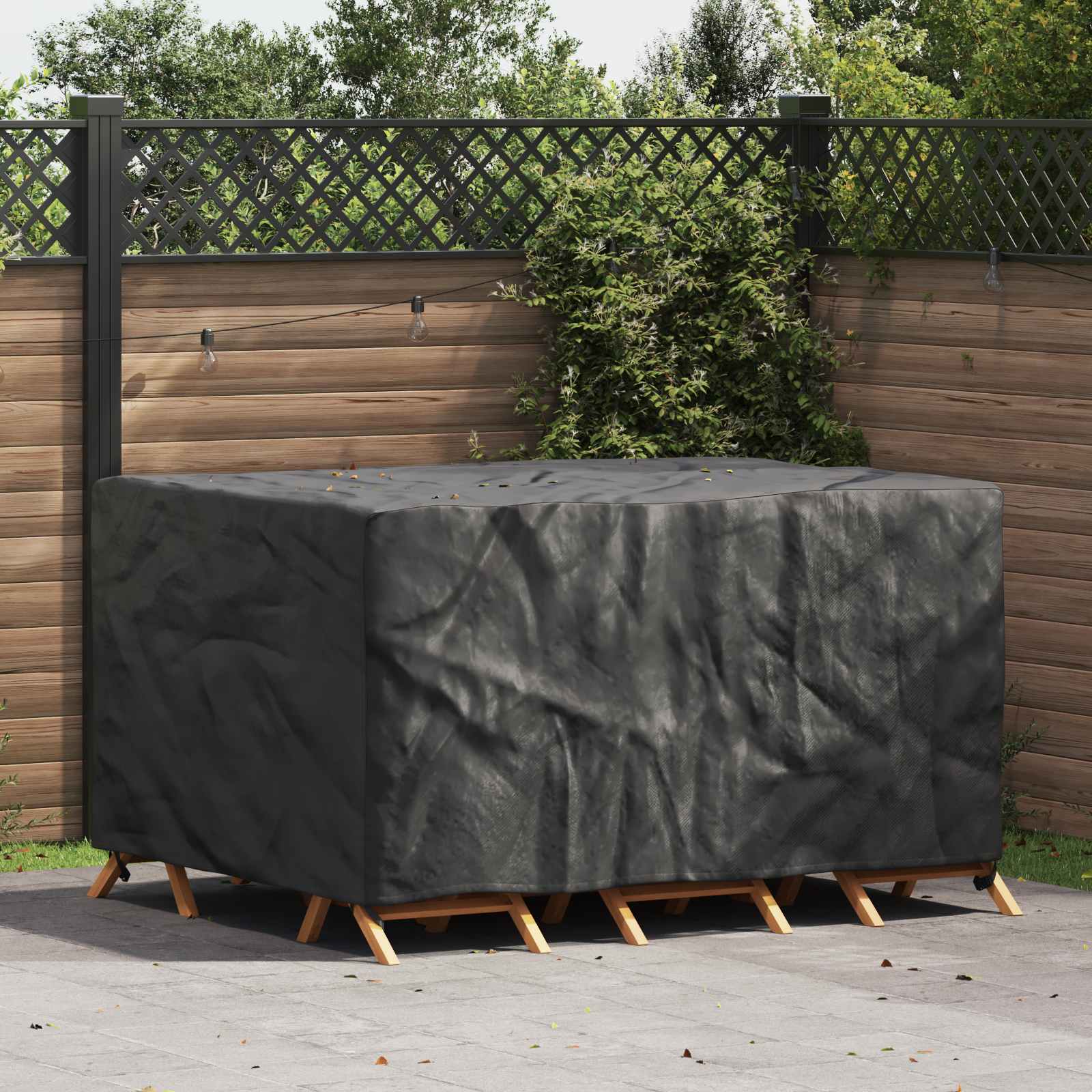 Pokrowiec na meble ogrodowe Czarny 180 x 140 x 90 cm 210D