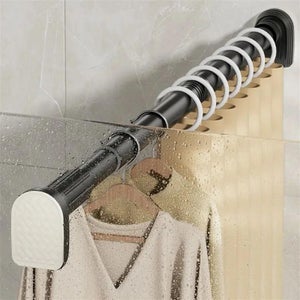 Tringle De Rideau De Douche Extensible Sans Perçage 210-260Cm Acier