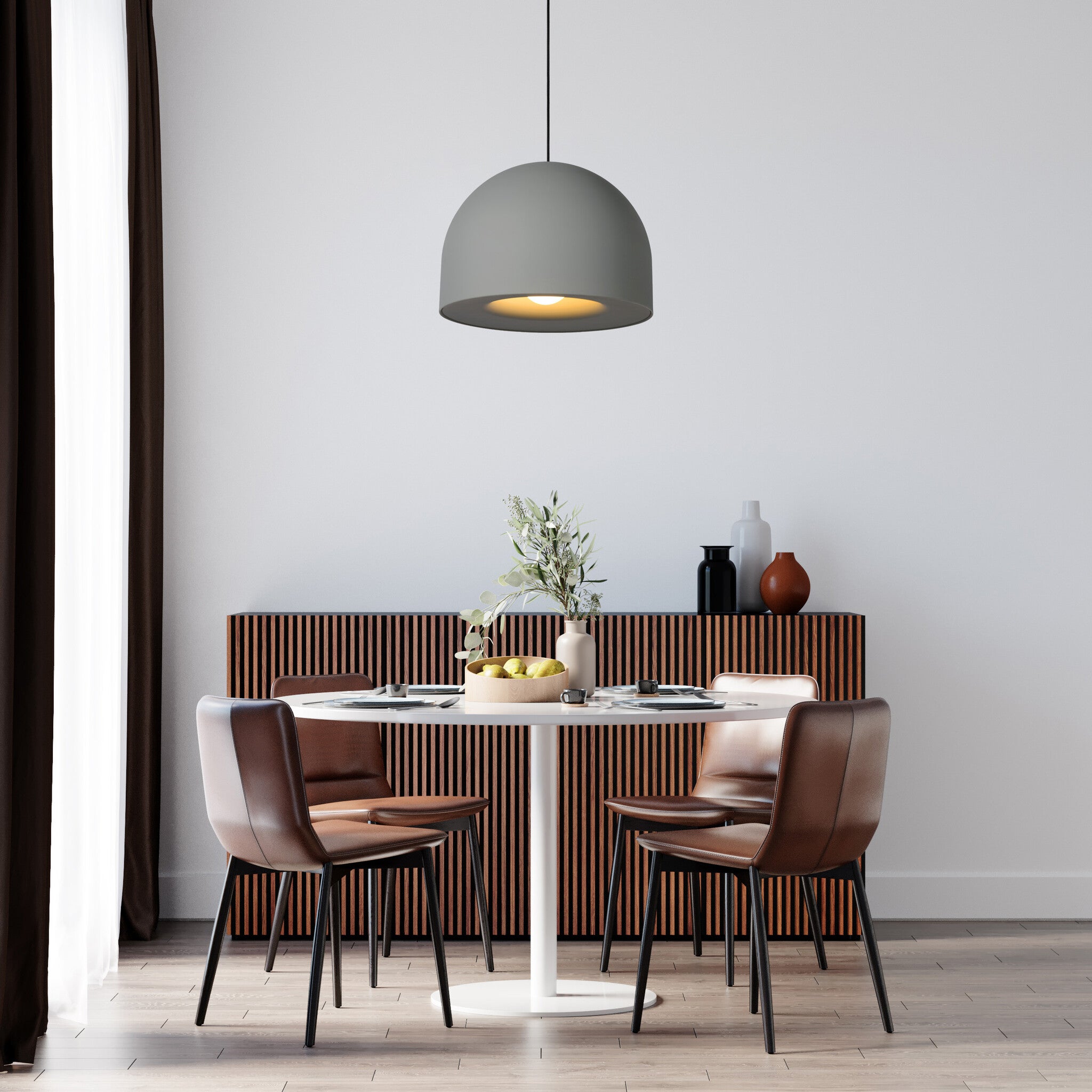 Lampa wisząca AKRON czarno-szara 1 x E27 x 40W wym:240x50x50cm Lucide
