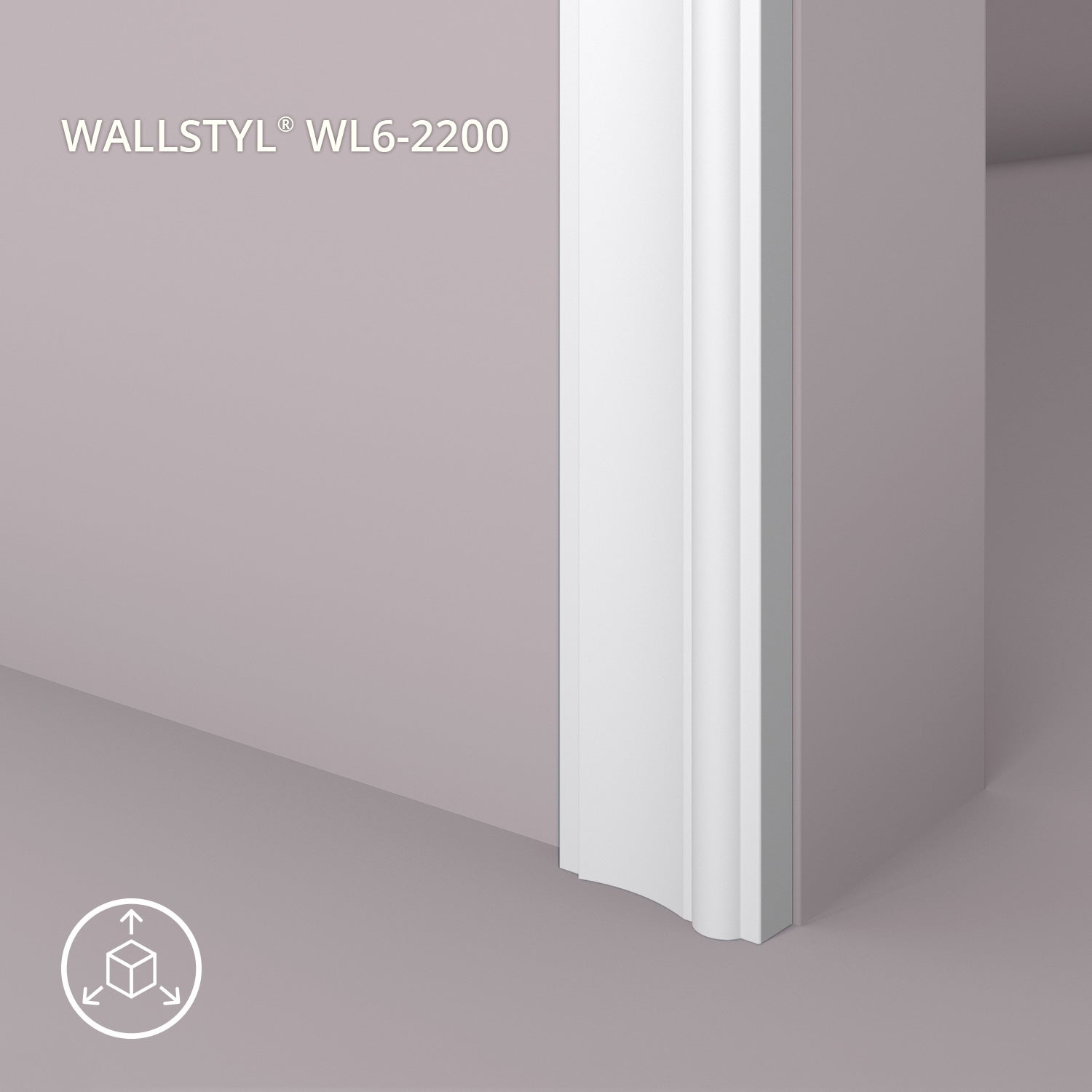 Encadrement de porte NMC WALLSTYL WL6-2200 Moulure décorative Cimaise Moulure frise - 2