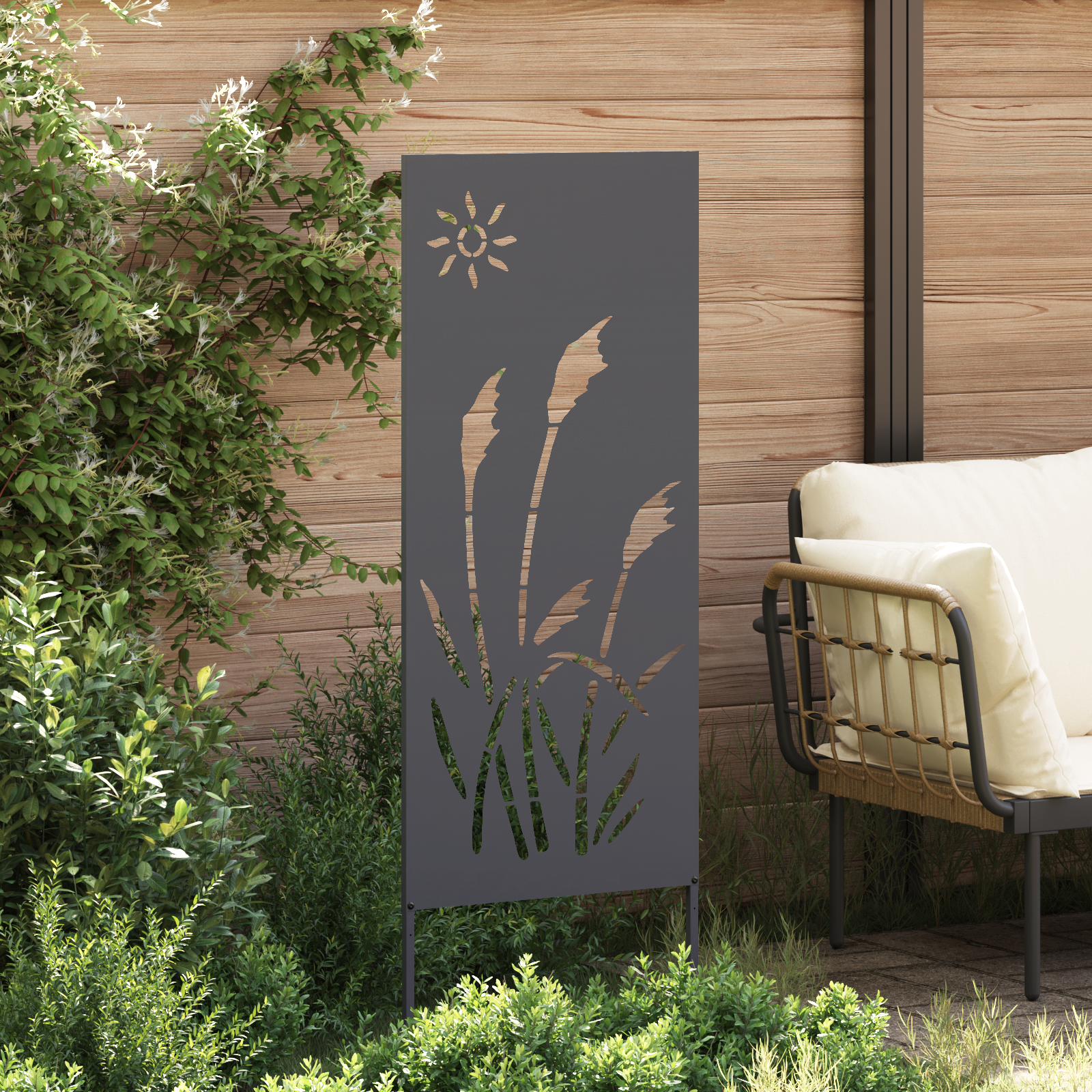 Écran de confidentialité de jardin Anthracite 50 x 140 cm vidaXL - 3