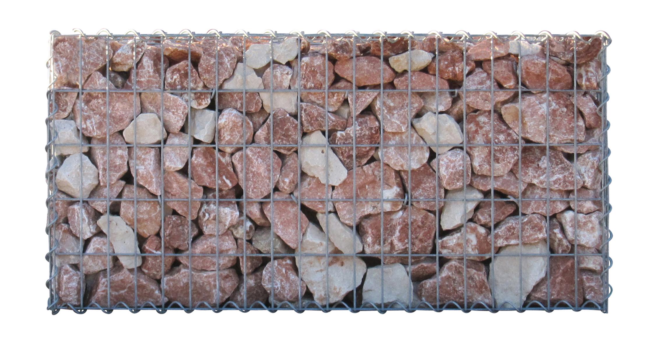 Gavión de acero galvanizado 100x50x30cm (LxAxP), malla 5 x 10cm, Espiral, jaula metálica para muro o jardín - 6