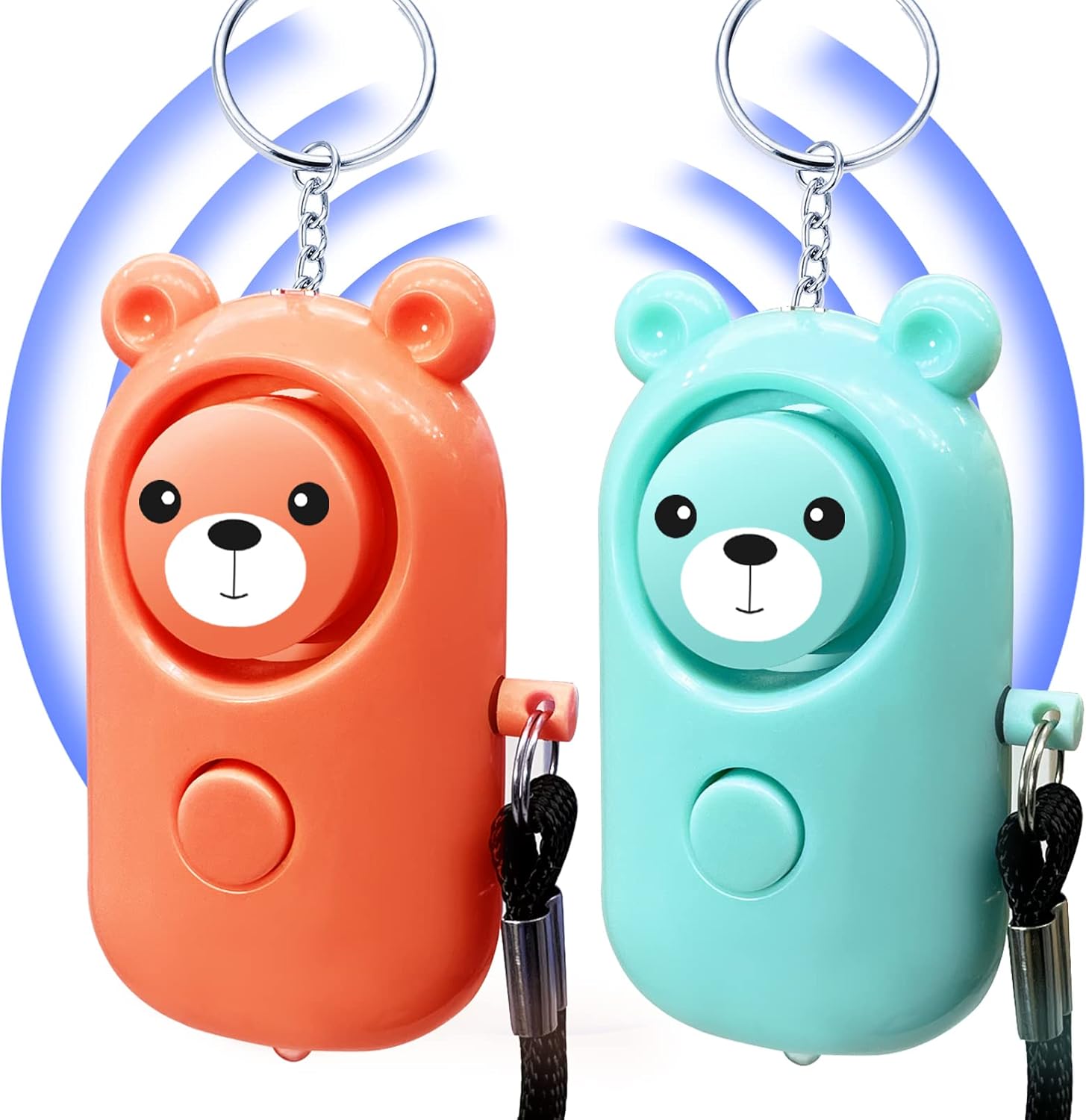 Adorabile portachiavi di peluche maialino con coda rotante e fischietto