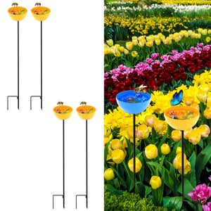 Mangiatoia Per Uccellini Da Esterno Mangiatoia Uccelli In Legno 26x26x27 Cm - Stazione Alimentazione Per Giardino Con 6 Posatoi Accessorio Birdwatching - 9