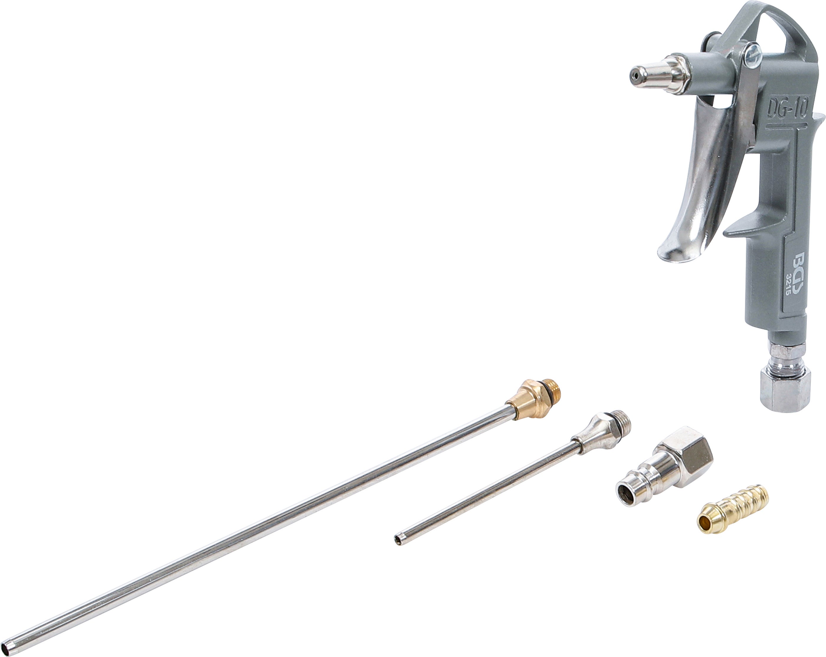 BGS 3215 | Pistola pneumatica per soffiaggio | alluminio pressofuso | con 3 ugelli