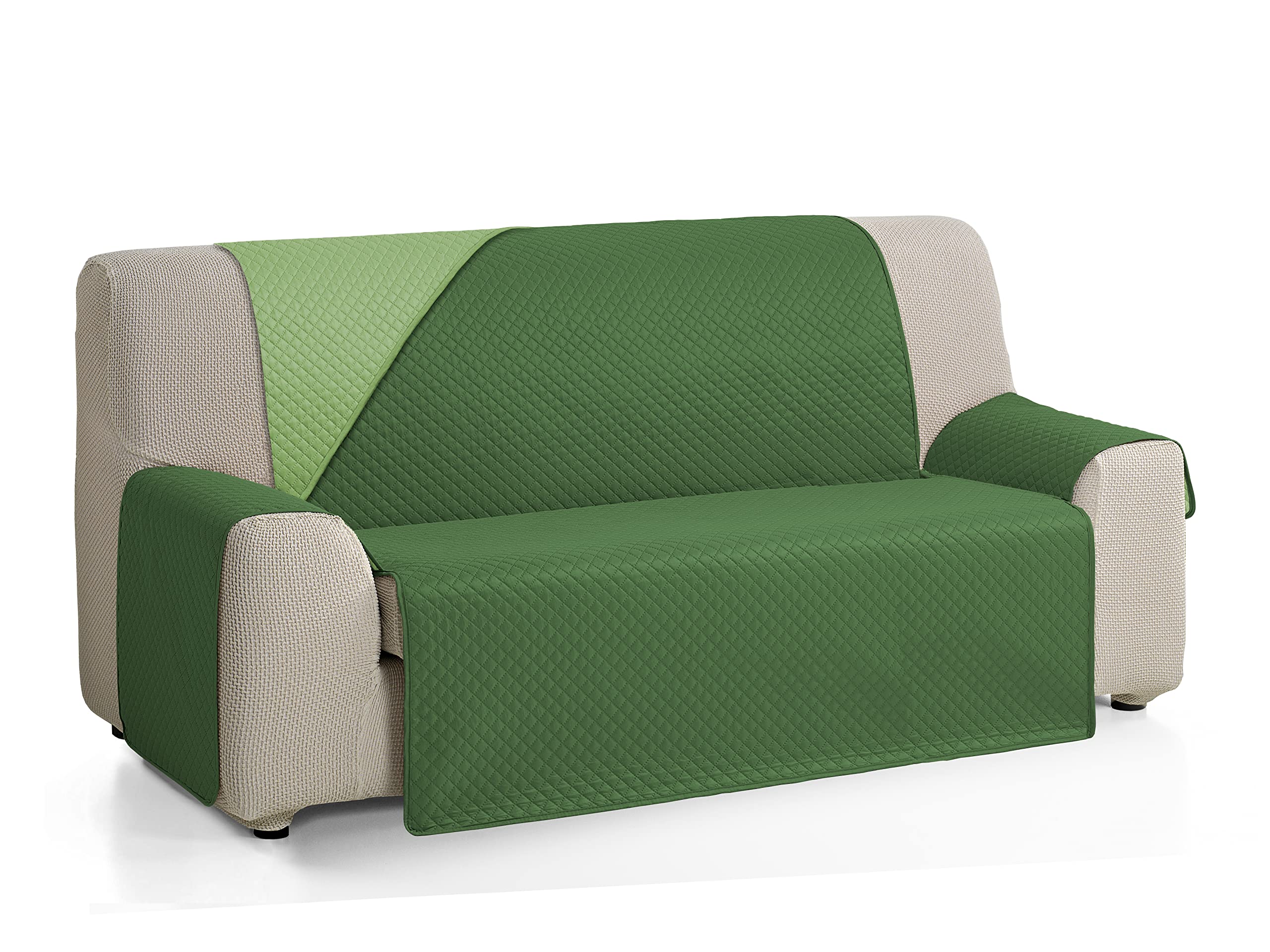 Martina Home Diamond Copridivano imbottito 2 Posti XL - Verde/bottiglia - 2