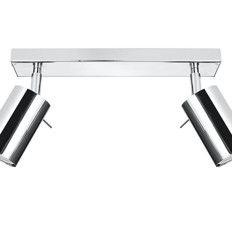 Reflektor sufitowy spot natynkowy Ring listwa chromowany 2xGU10x40W wym: 30 x 30 cm metal Sollux Lighting