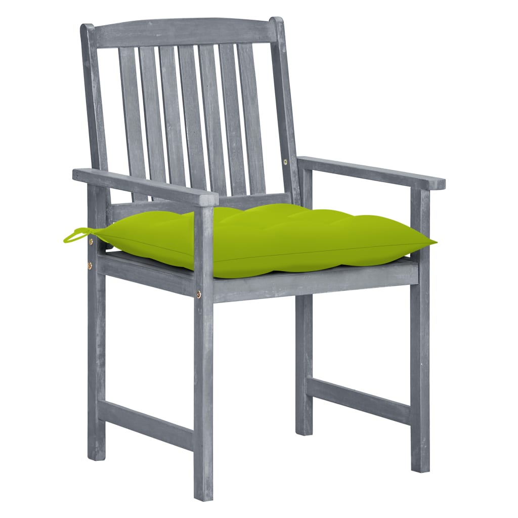 Chaise de jardin avec coussin Maison Exclusive en bois Gris - 2