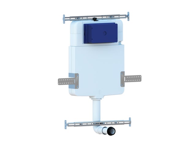 NALA Cuvette Encastrée Pour WC À Poser Au Sol Avec Plaque De Commande En Acier Inoxydable Double Bouton Complète