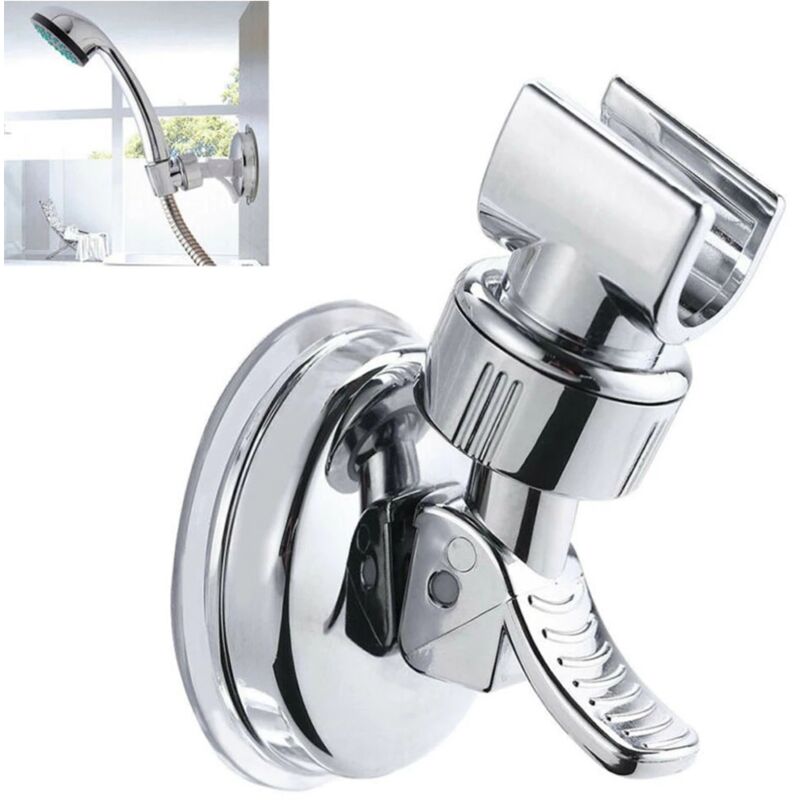 EJ.life Support De Pomme De Douche Base De Support De Support De Pommeau De Douche Argenté En