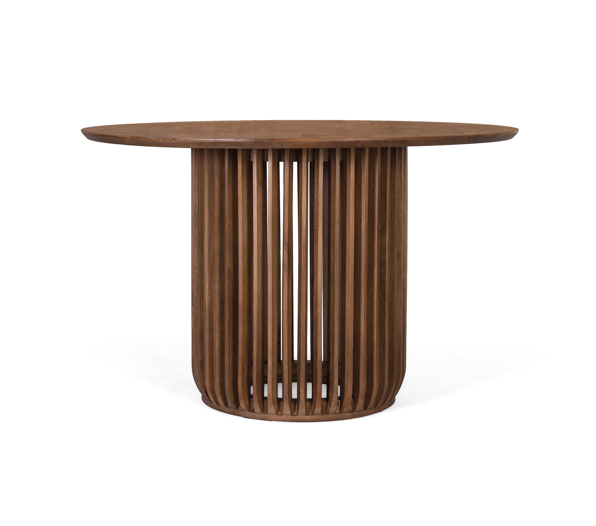 Table de Salle à Manger en Bois de Manguier 120 cm Style Contemporain ...
