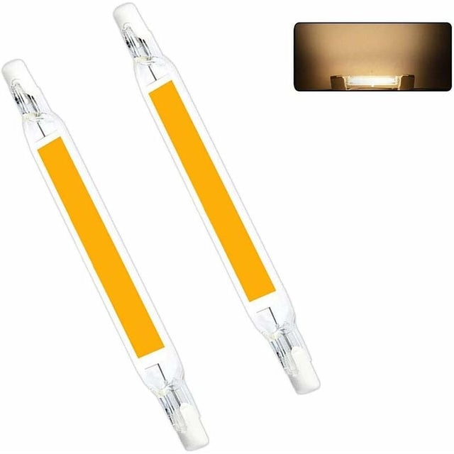 Lampadine LED R7S, 78 mm 220 V LED COB non dimmerabili, equivalenti a lampade alogene, faretti lineari a risparmio energetico (5 W bianco caldo)