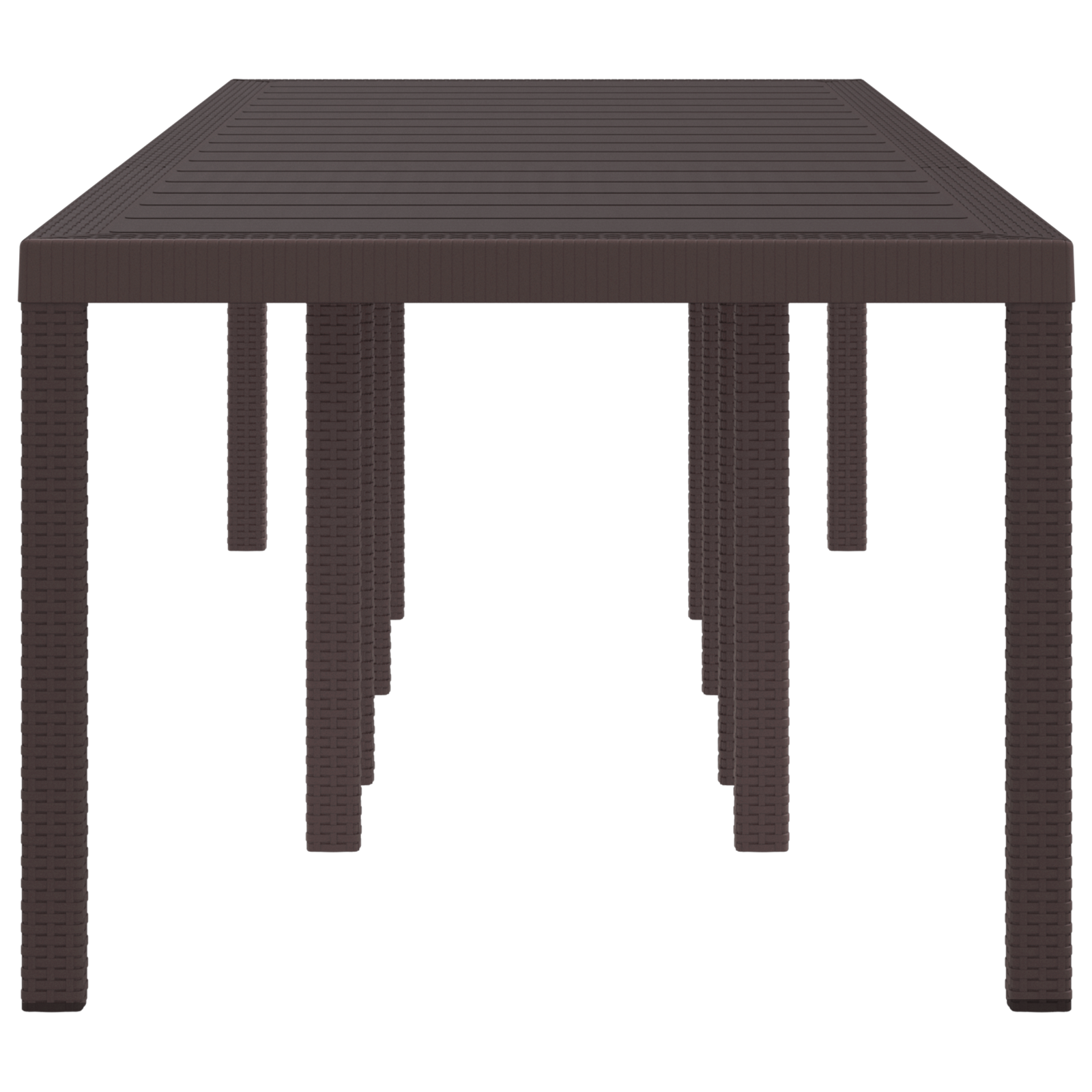 Tavoli da giardino rattan marrone