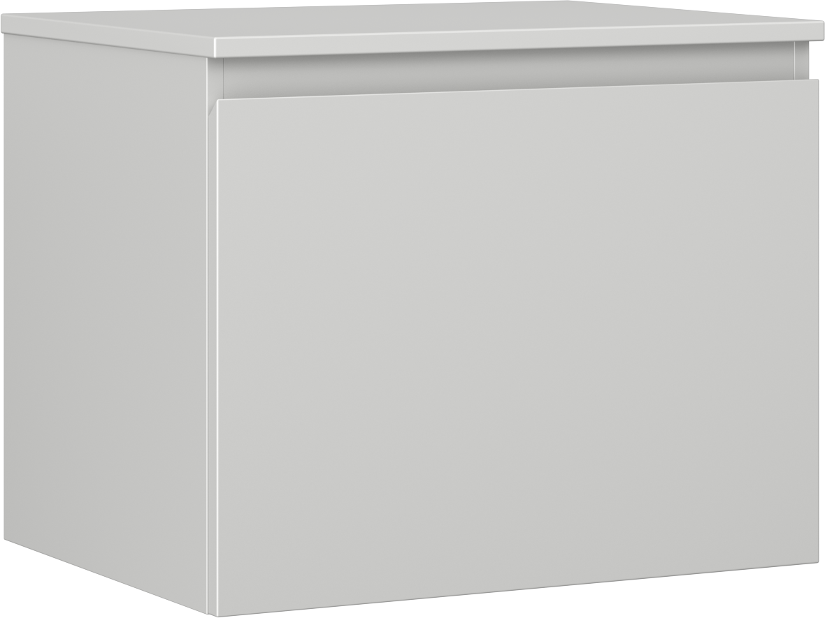 Mexen Orio szafka łazienkowa podumywalkowa 60 cm z blatem, 1 szuflada, szara mat - 91A10-06047-1-BFC62