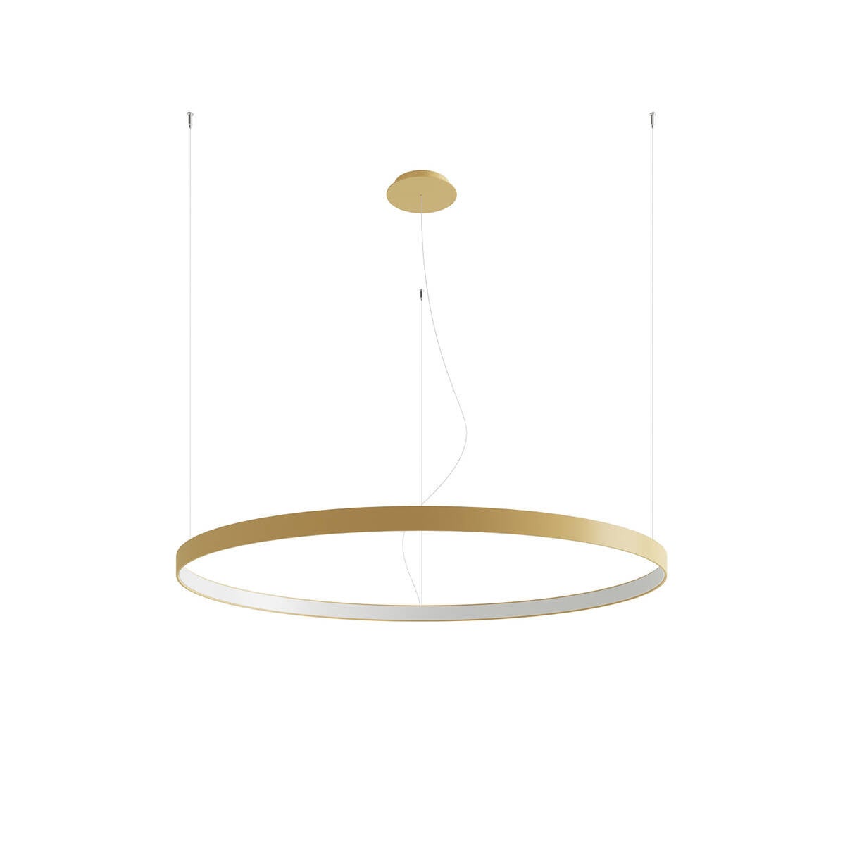 Lampa wisząca RIO LED 45W Ciepła biel 5950lm złota wym: 150 x 110 x 110 cm Thoro Lighting