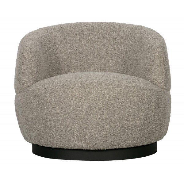 Fauteuil pivotant arrondi en tissu WOOL - 9