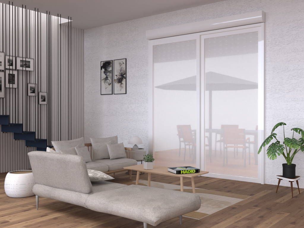 Cache coffre volet roulant 140 cm ATOLE - Blanc RAL9010 - 4