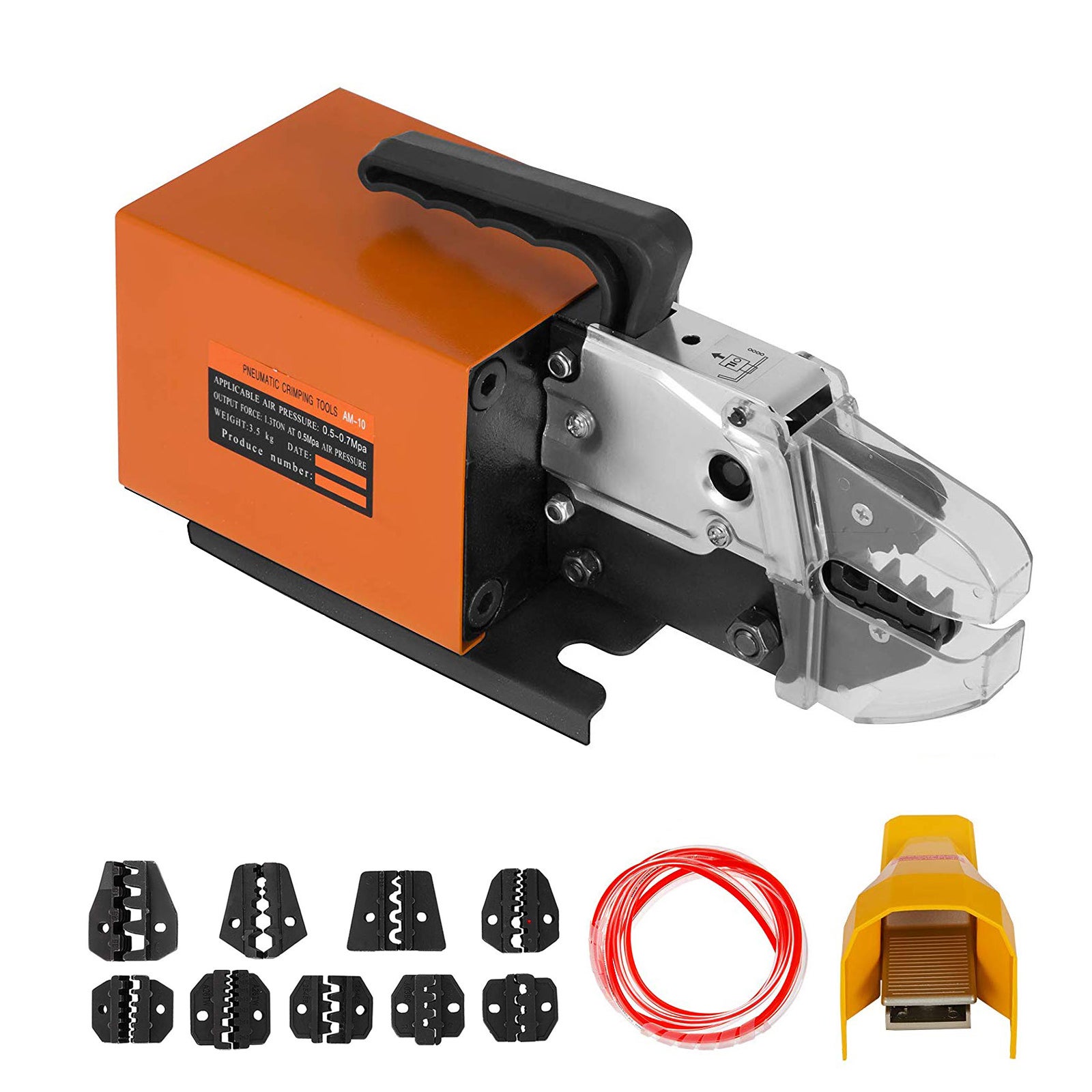DOCAS 0.25-10mm² Pinza Crimpatrice Kit, AWG23-7 Crimpatrice Puntalini, Crimpatrice Capicorda Cricchetto Automatico Autoregolante con 1200 Capicorda Elettrici a Crimpare