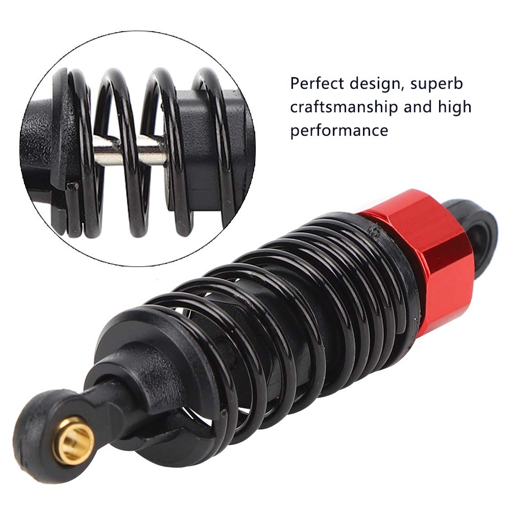 Strumento sospensione a molla per auto RC, metallo alta qualità, 2 pezzi, per JLB EM DHK HPI 1/10 (rosso) - 2