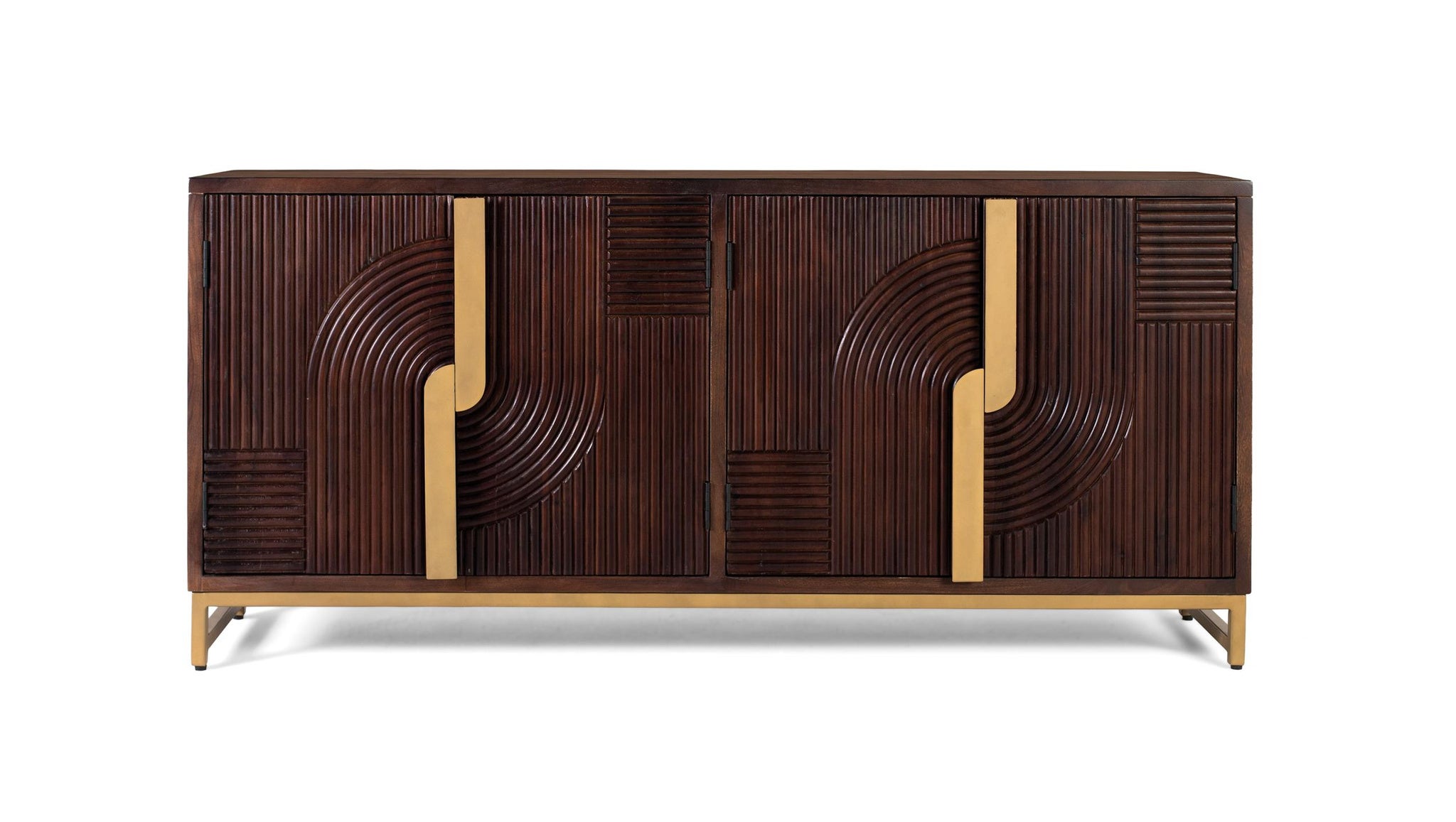 Nowoczesna, rustykalna komoda z drewna mango – 80x175x42 GYC