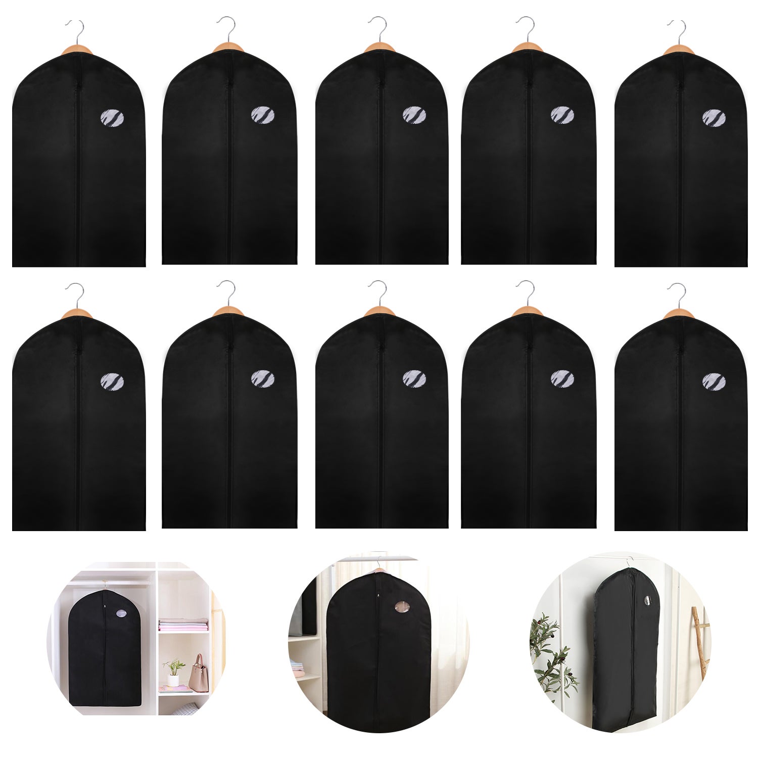 Fundas para Ropa, Fundas Protectoras, Fundas para Ropa, -10 PCS ...