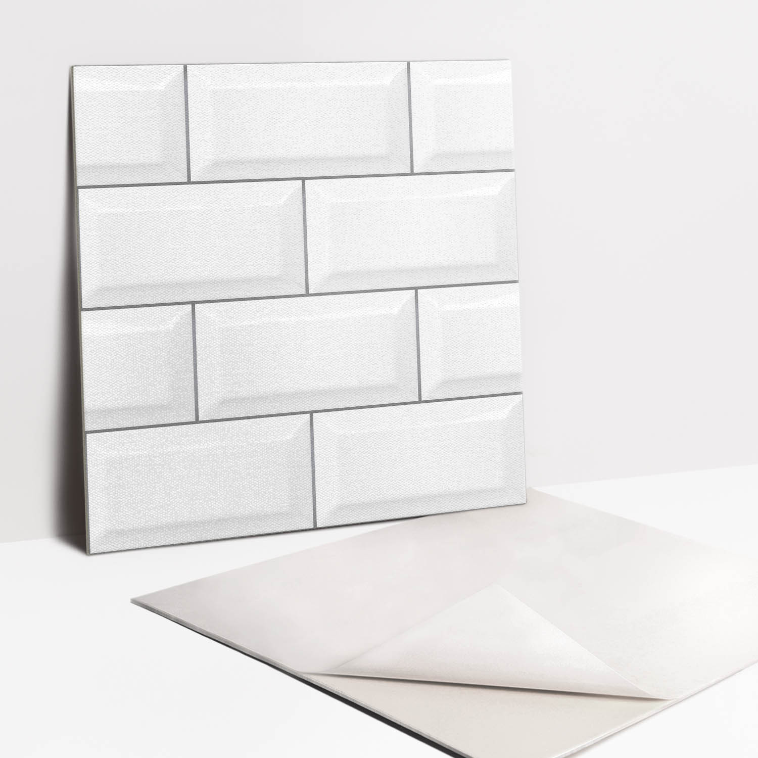 Placas de vinilo autoadhesivas 30x30 cm | revestimiento pvc pared y suelo | baldosas vinílicas adhesivas | lote de 9 piezas | ladrillos modernos