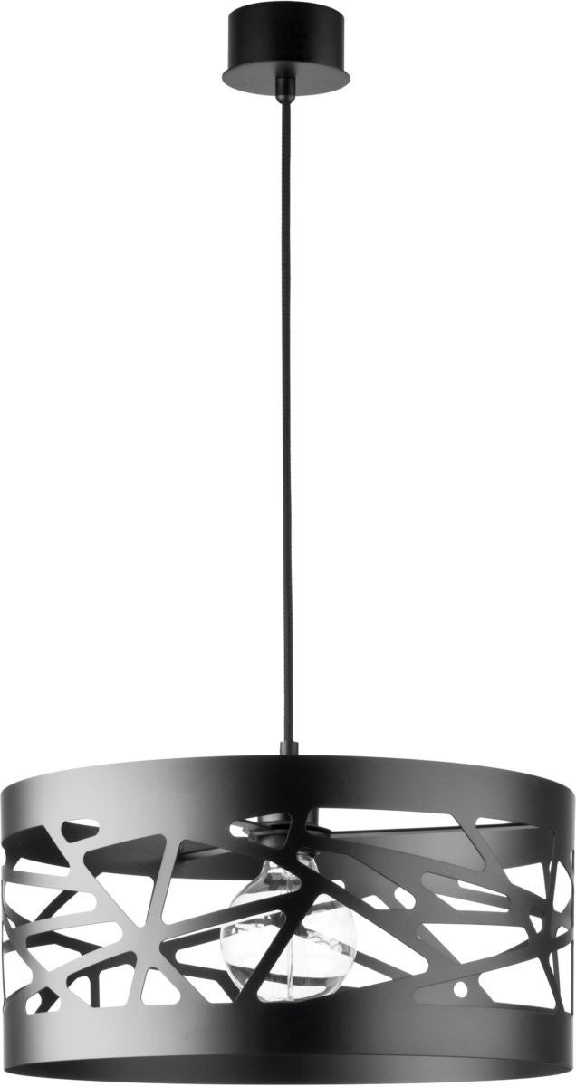 Lampa wisząca Moduł Frez czarna 1xE27x15W dekoracyjna wym: 100 x 39 x 39 cm metal SIGMA