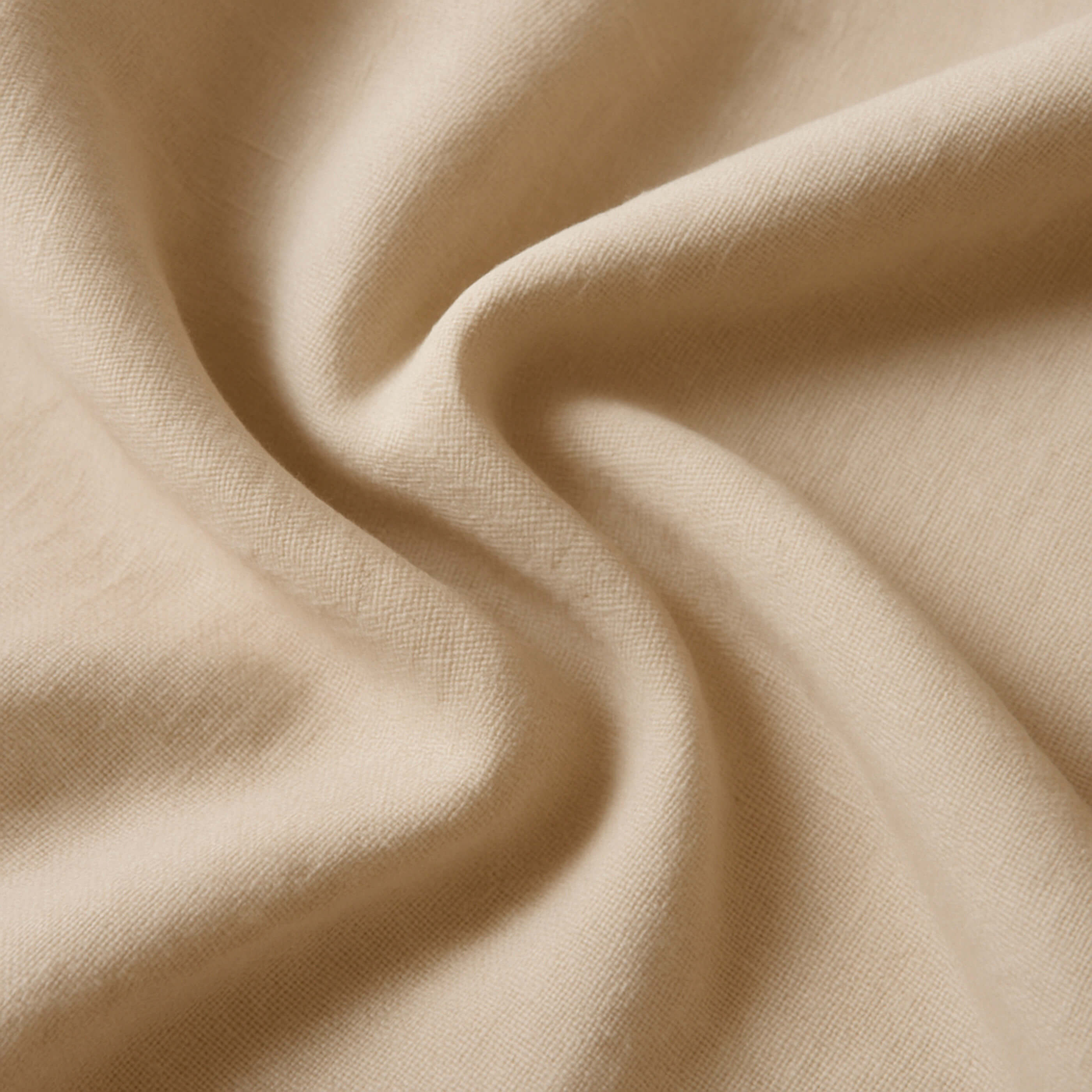 NATURALS - Housse de Couette Unie Lit 90 - Fermeture avec Boutons - 100% Coton - Inclut 1/2 Taies d’Oreiller - FTR6 BEIGE - 6