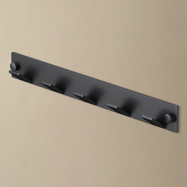 CDDCWZ Porte Manteau Mural, 6 Pièces Patère Murale Noir en Alliage d'Aluminium avec Vis et Couvercle, Crochets Muraux pour Manteaux, Salle de Bain, Cuisine CDDCWZ Porte Manteau Mural, 6 Pièces Patère Murale Noir en Alliage d'Aluminium avec Vis et Couvercle, Crochets Muraux pour Manteaux, Salle de Bain, Cuisine