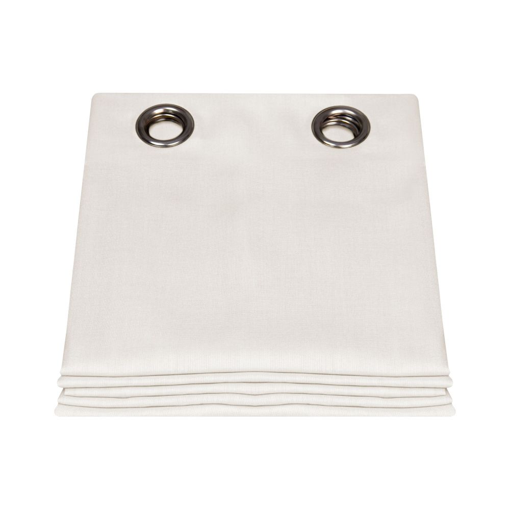 Tenda A Occhielli Esprit Home Beige | Tendaggio Semitrasparente In Cotone E Poliestere Con Strisce Longitudinali