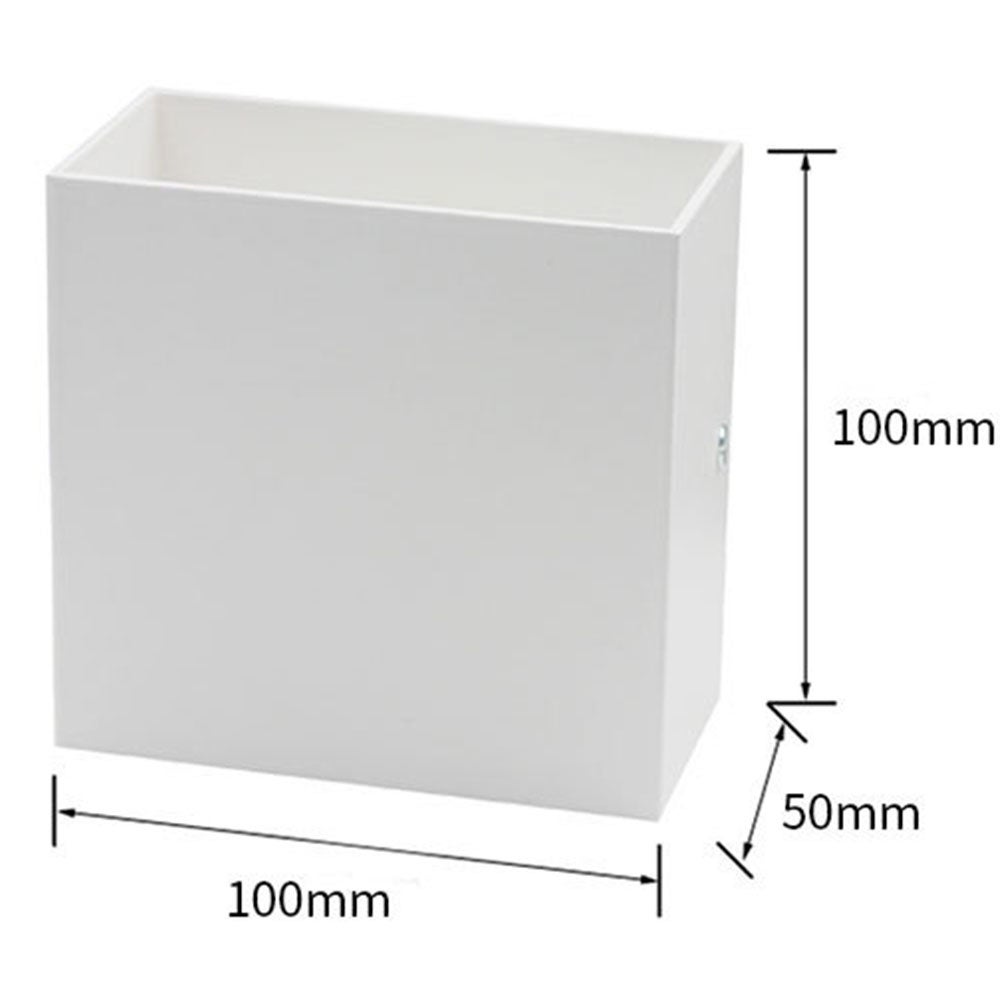 Lampada da parete a LED 6W Lampada da parete moderna per interni Lampada da parete quadrata per camera da letto Soggiorno Luce calda - 2