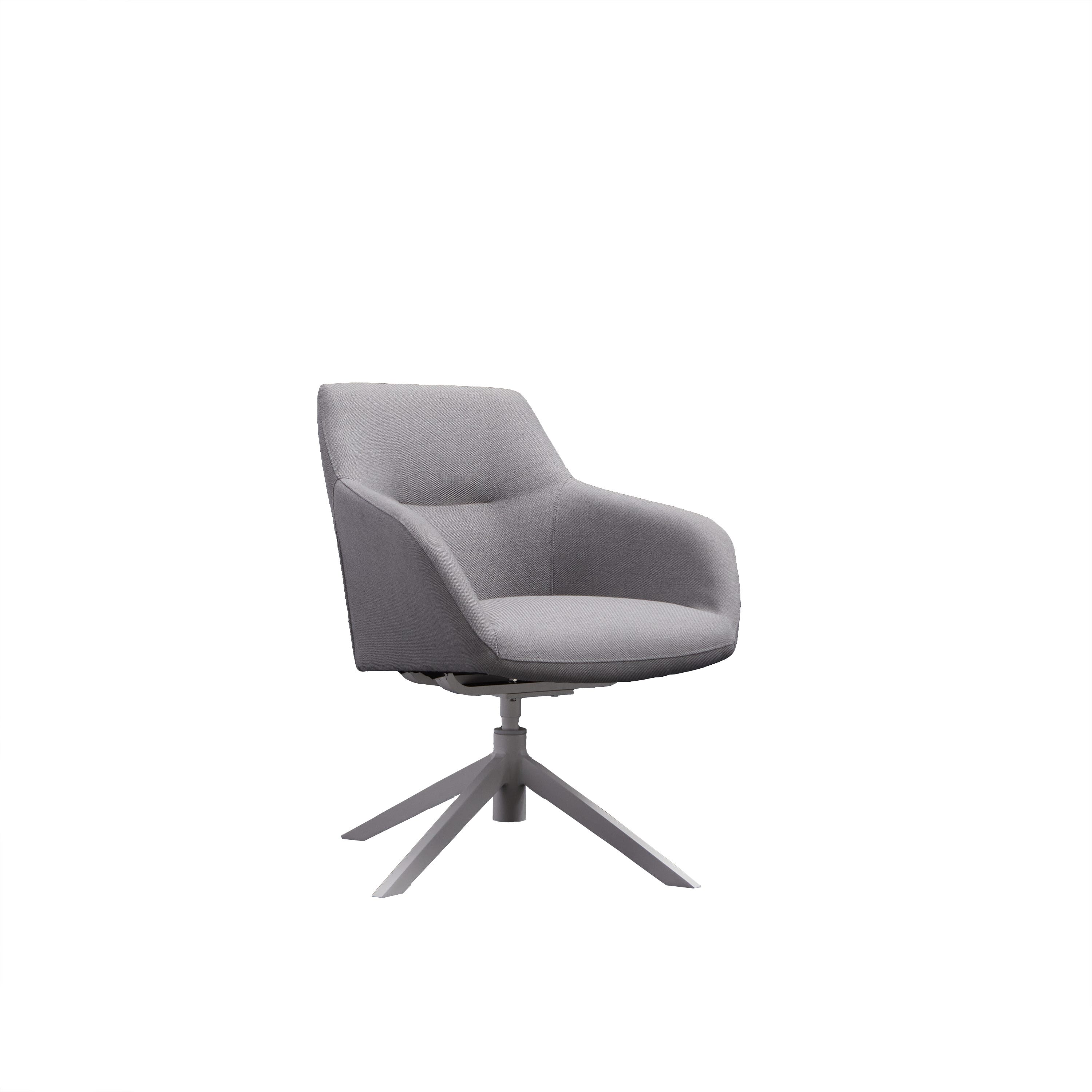 Neptune NATERIAL biały i szary regulowany wysoki fotel