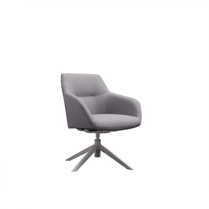 Neptune NATERIAL biały i szary regulowany wysoki fotel