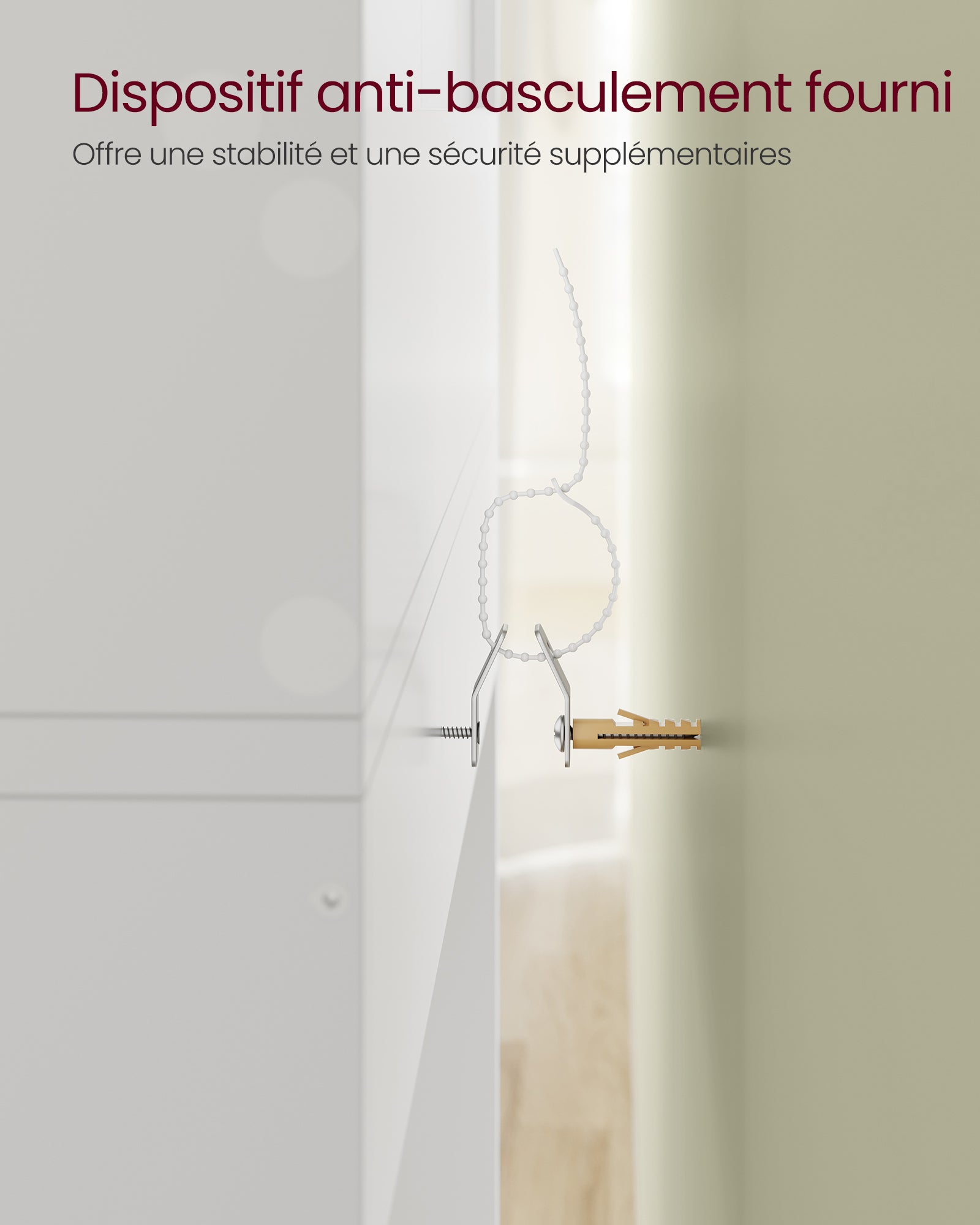 Coiffeuse avec Miroir - tiroir, étagères réglables - Style Moderne - 70 x 40 x 136 cm - Blanc - 5