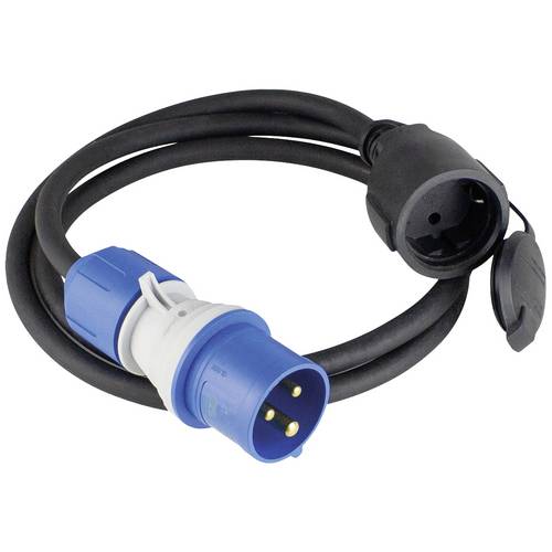 Câble Alimentation 3m - 3680W - Fiche Terre - Blanc - H05VV-F 1.5mm² - Pour Intérieur Sec