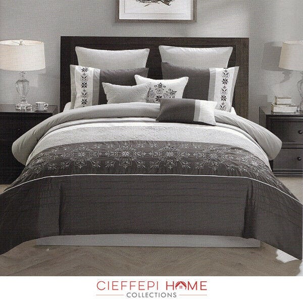 ONLU Trapunta Piumone Ricamato Matrimoniale due piazze cuscino